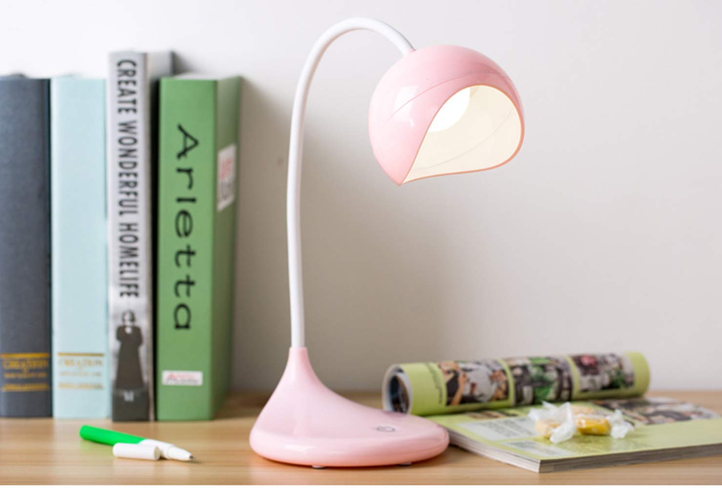 Creative Moderne LED Lampe De Bureau Bleu Lampe De Table Salon Chambre Éclairage Décoration Projecteur Étude Bureau Des Enfants Chambre 14 * 50CM