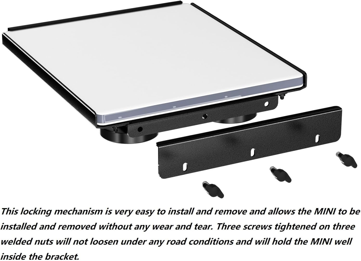 Professional for Starlink Mini Mount Magnetic Mount Kit - Universal Quick-Release System for Cars and Boats,Graded Steel, Weather-Resistant,360° Protection Design (Stainless Steel Heavy Duty Bracket)