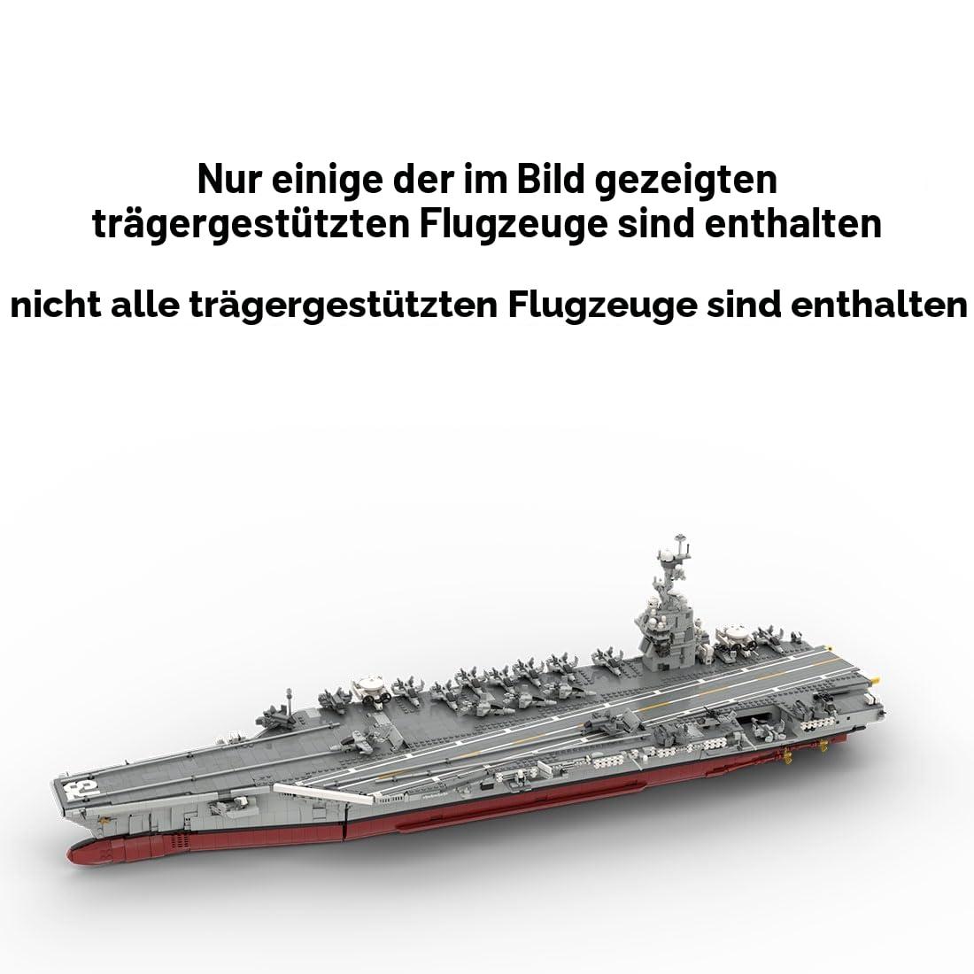 Flugzeugträger Spielset, 1/300 Flugzeugträger und Schlachtschiff Modell mit Militärflugzeuge & Hubschrauber, Assault Ship Armee Modell, Sammlungen & Geschenke für Erwachsene, 6354 Teile
