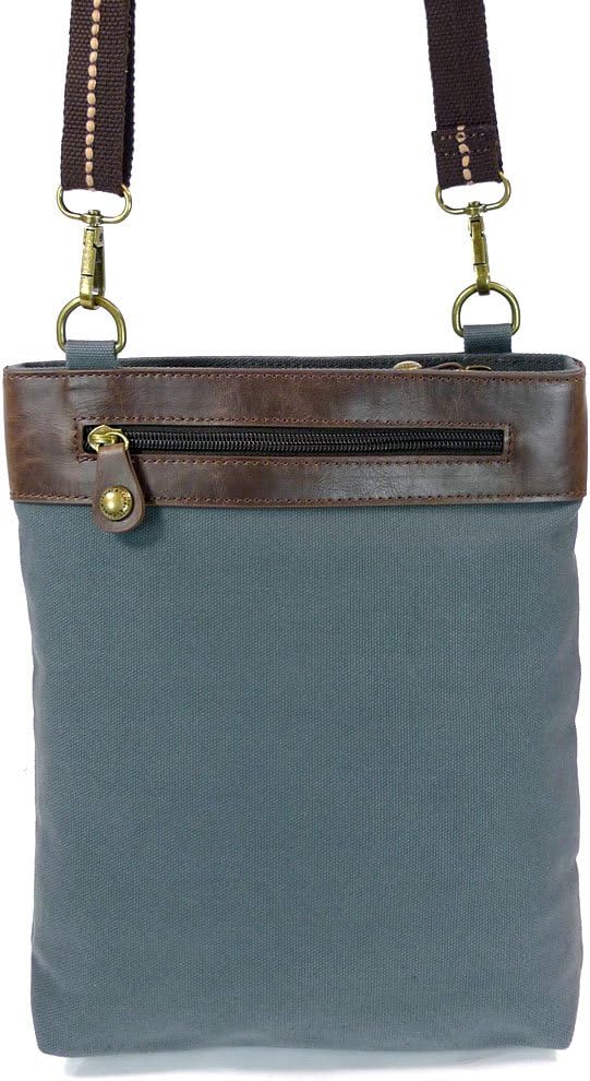 Chala GEMINI Crossbody PU Leather Messenger Bag Indigo - Blue Dragonfly