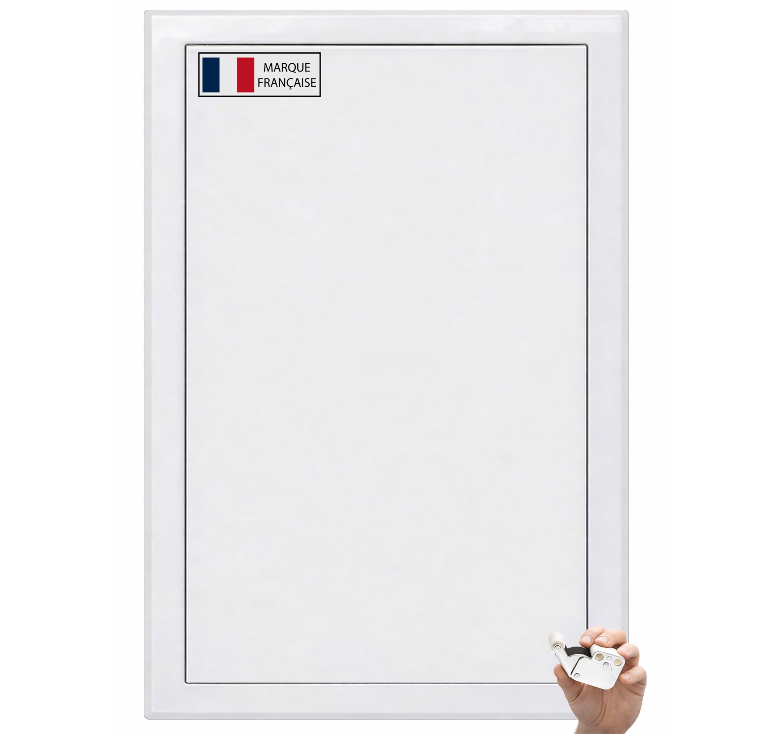 AIROPE – 600x1000 mm Trappe de Visite en Acier Blanc,Fermeture à Loquet Sécurisé,Spéciale Plafond et Mur, Ouverture Gauche/Droite,Panneau d’Accès Compteur d’Eau,Baignoire,Tuyaux - 2