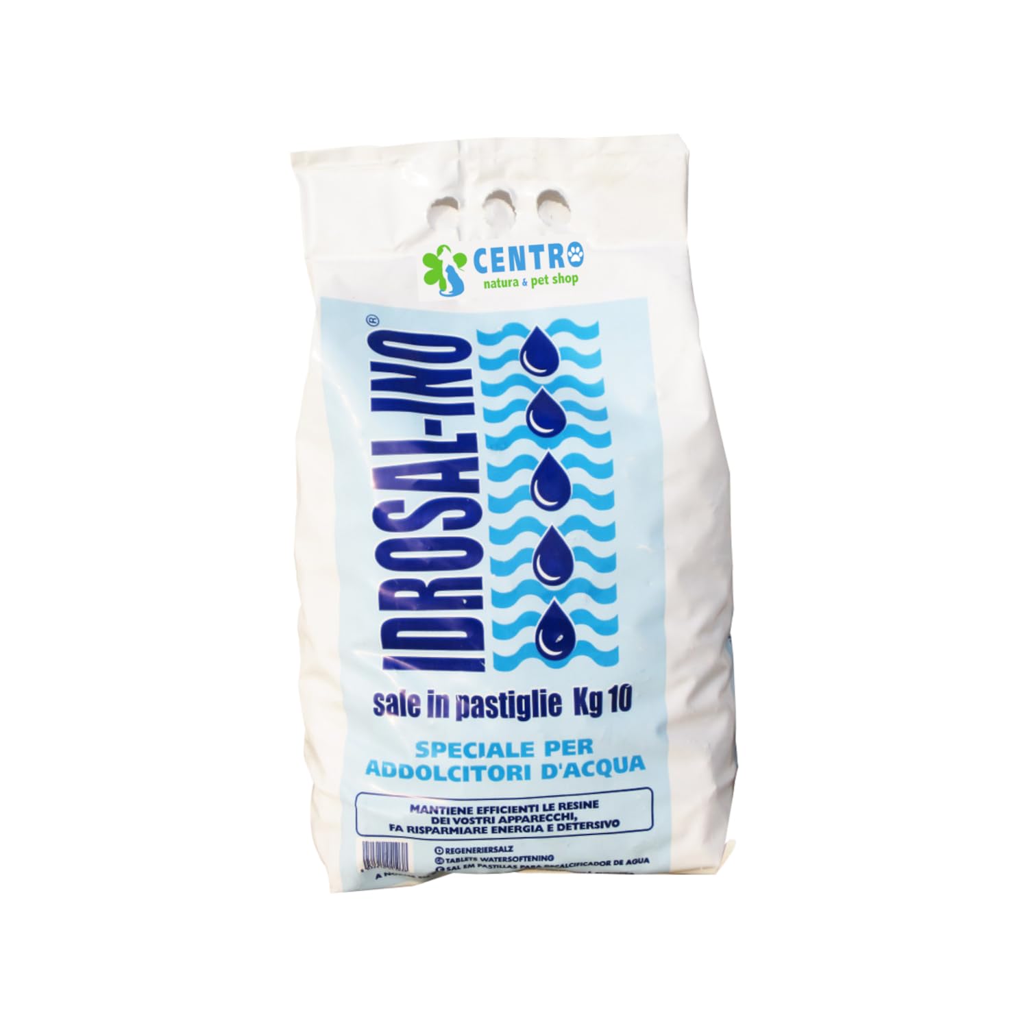 Idrosal 6 Sacchi di Sale in Pastiglie 10kg Speciale per Addolcitori e Depuratori d'Acqua Puro al 99,9%