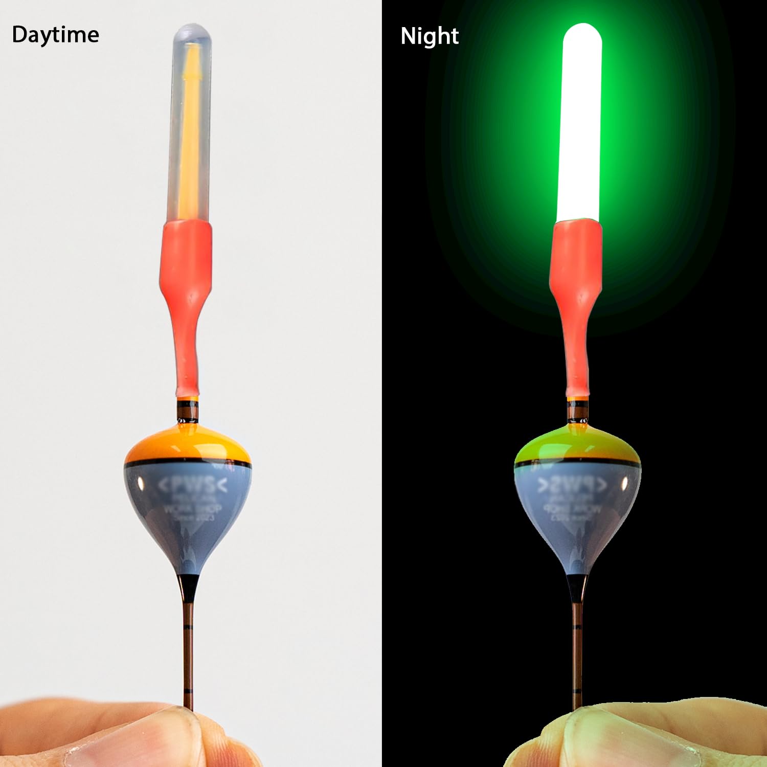 50 Piezas Glow Sticks de Pesca, Luminosos Pesca, Barra de Luz Fluorescente, 4,5 x 37 mm, Luces de Aviso en Cañas Pesca, Starlite de Pesca, Accesorios para Pesca para Pesca Nocturna