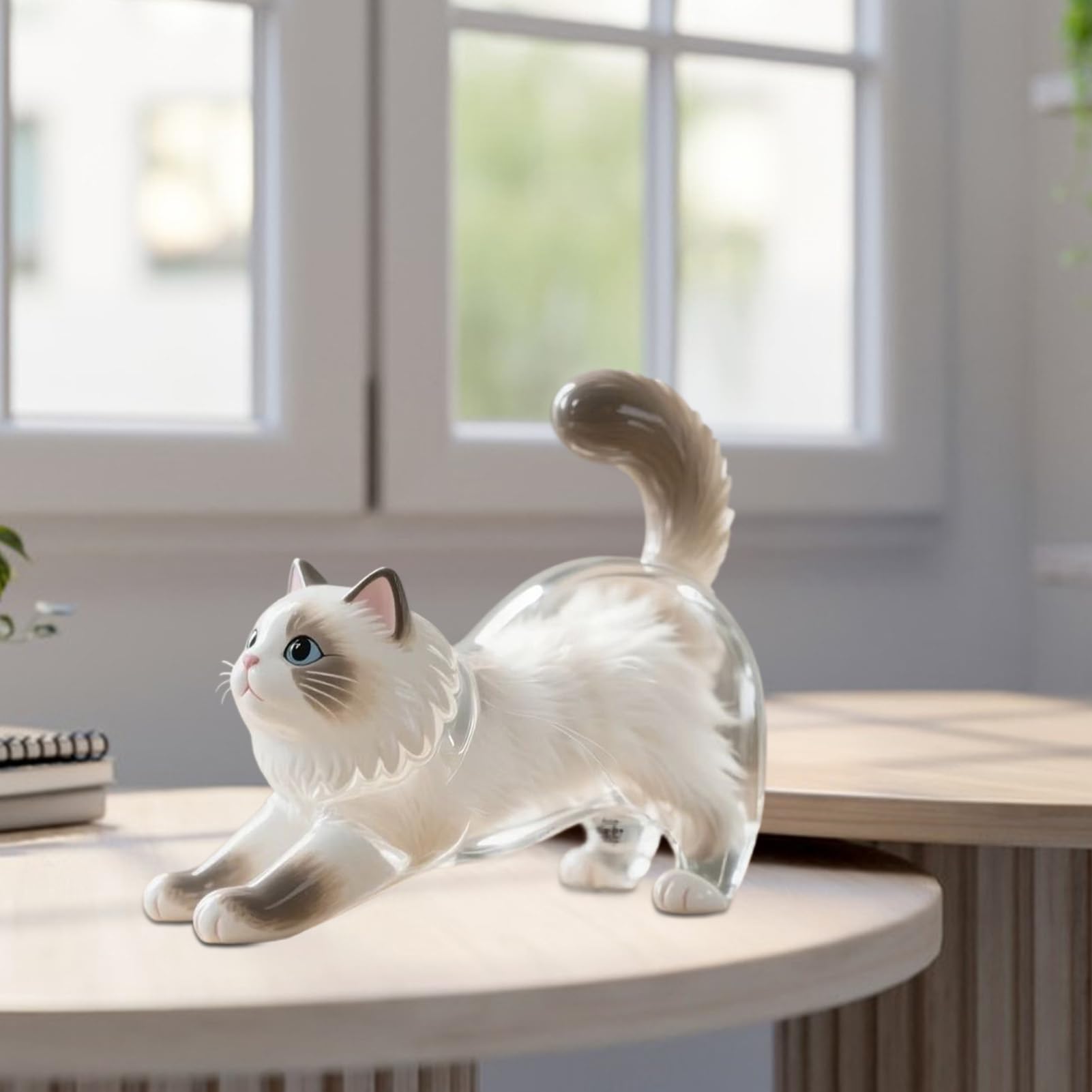 Llaveros de gato, botella de almacenamiento de transparente de acrílico, recuerdo conmemorativo de de mascotas, colgante conmemorativo de mascotas, llaveros coleccionistas de pelos de gato
