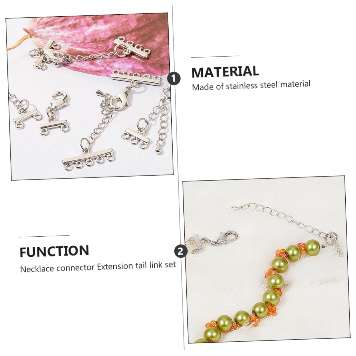 TEHAUX 16stücke Verlängerungsketten Für Armbänder Verstellbare Schmuckverbinder Für Schmuckprojekte Geeignet Für Armbänder Fußkettchen Und