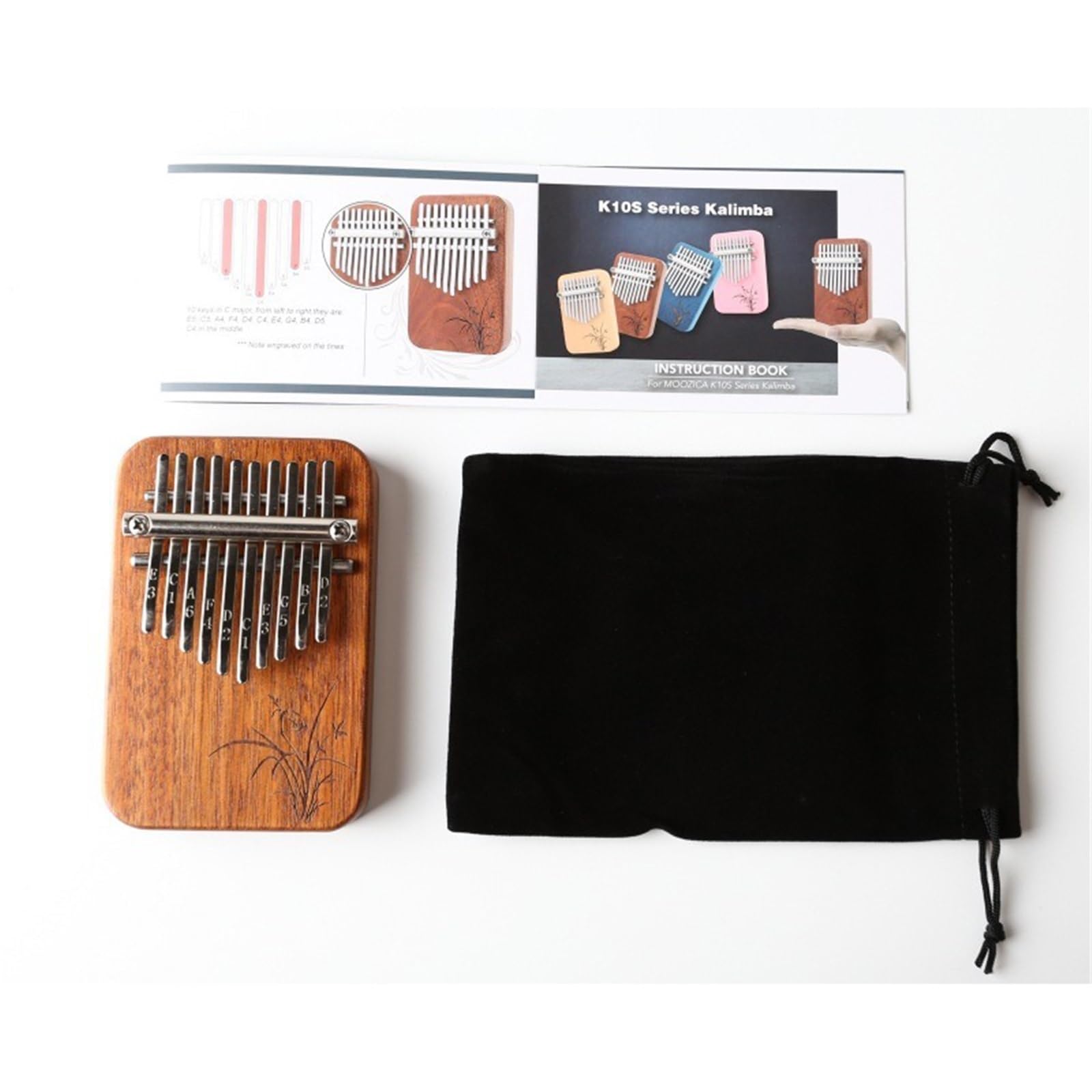 Kalimba Strumento Musicale Pianoforte Per Pollice Kalimba A 10 Note Pianoforte Per Strumenti Musicali Kalimba Per Principianti A Dieci Note Pianoforte A Doppio Dito(Wood)