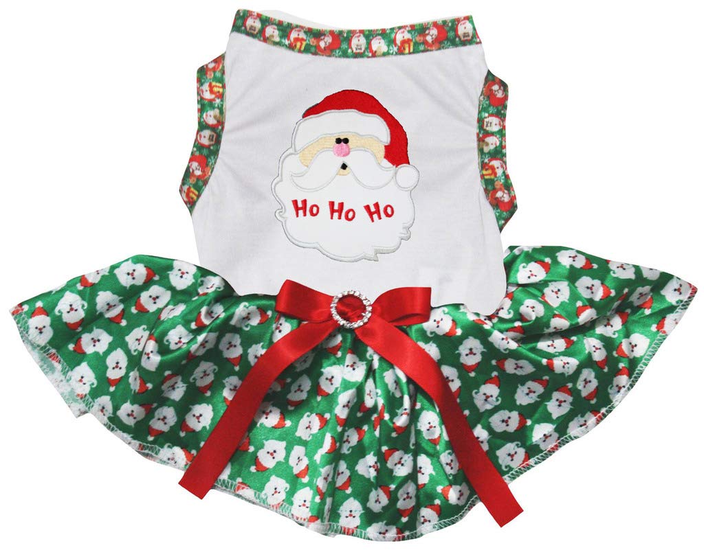 Robe tutu chien Père Noël coton haute finition pour l'hiver
