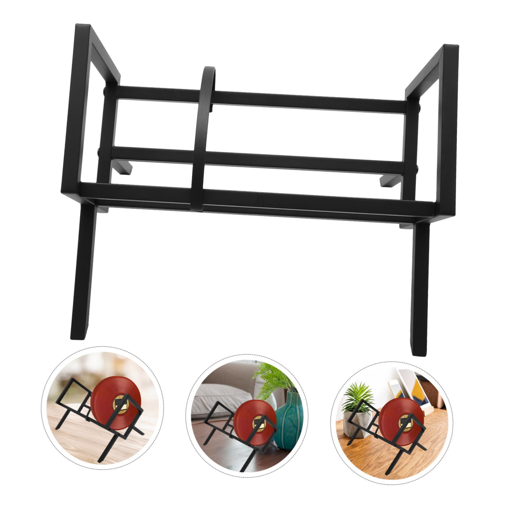 Cabilock Scaffale Dischi per Vinili e CD Organizer da Stabile e Resistente Espositore Album e CD per Ufficio e Camera Design Moderno e Funzionale