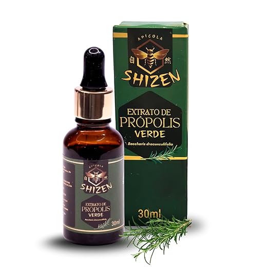 Apícola Shizen | Própolis Verde Premium 30 mL – Extrato Puro Extraído pelas Abelhas do Alecrim do Campo | Alta Concentração de Artepillin C | Imunidade, Antibiótico & Antioxidante Natural | Proteção para Sua Família | Saúde Todos os Dias
