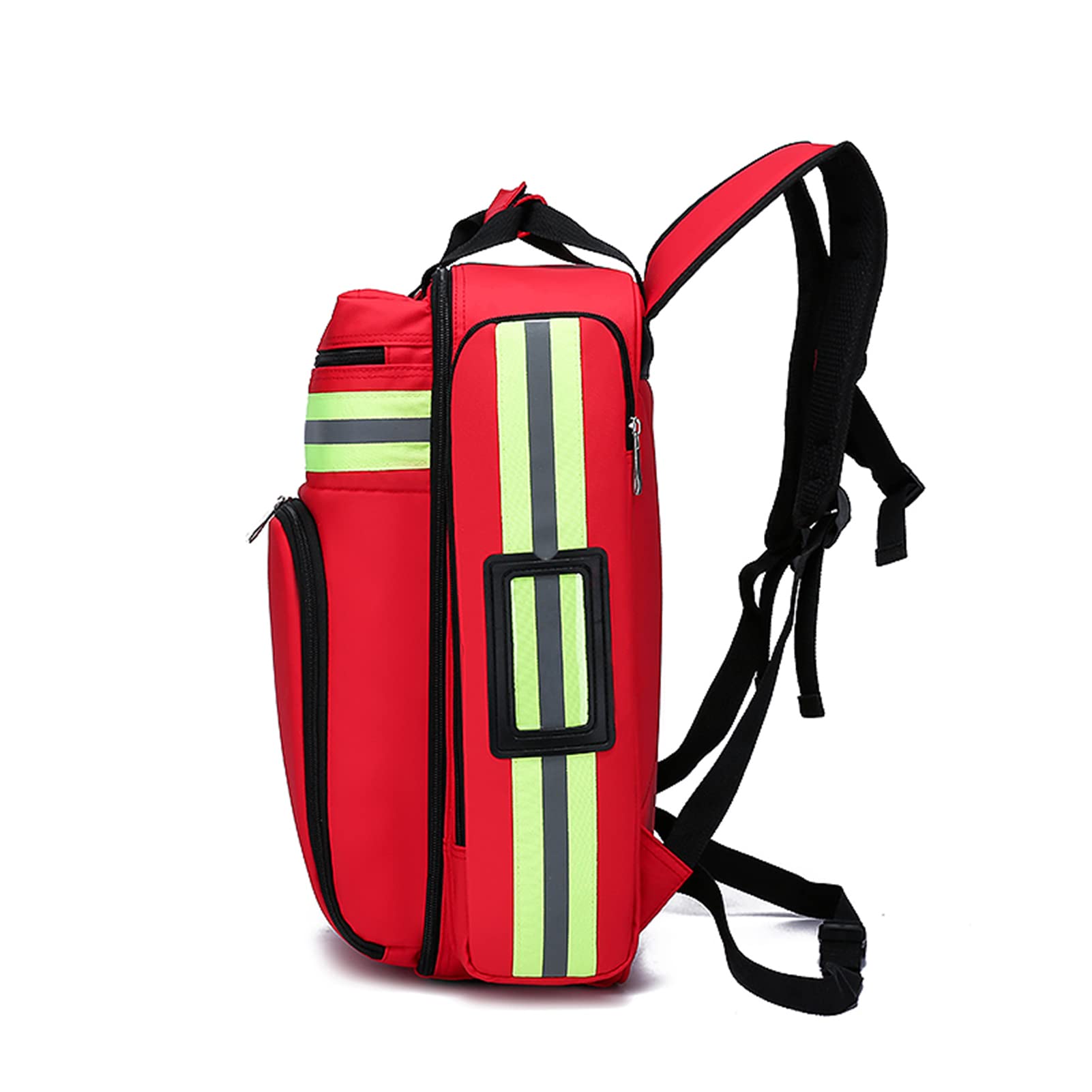 Bolsa de primeros auxilios vacía, bolsa de suministros profesionales, bolsa de botiquín de primeros auxilios con divisores internos para enfermeras de atención médica a domicilio, atención comunitaria