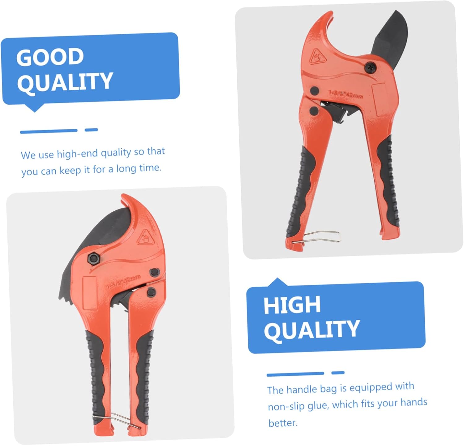 Accurate Stainless Steel Tube Cutter Durable Plastic Pipe Trimmer for Ppr Pvc Compact Manual Cutting Tool for Quick Tube Cutting Heavy-duty Design with High-performance Blade