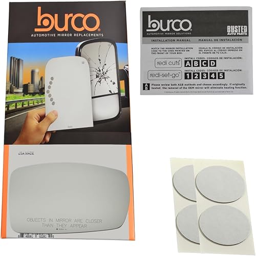 Se adapta al espejo lateral del pasajero con calefacción Genesis Sedan 09-14 sin placa de respaldo. (No es compatible con el coupe). Viene con