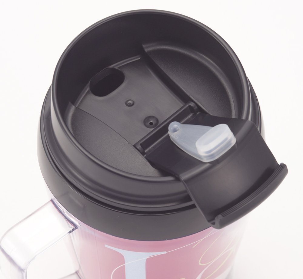 MIクリエーションズ タンブラー マグカップ 蓋付き 日本製 保温 保冷 二重構造 滑り止め付き 260ml レッド