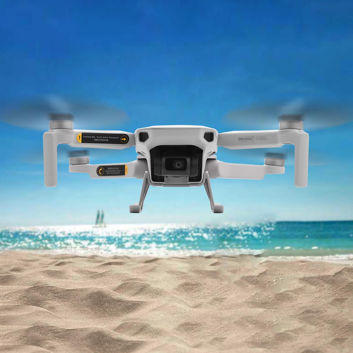 Abaodam Hélice de Fibra de Carbono para Dron Accesorio Compatible con Mavic Mini Hélices para Cuadricóptero de Repuesto