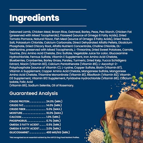 Image of Blue Buffalo Life Protection Formula Lamb & Brown Rice Adult Dry Dog Food, Supports Immunity with Antioxidant-Rich LifeSource Bits, Promotes Healthy Muscle Development, Skin & Coat Health, 40 lbs.
