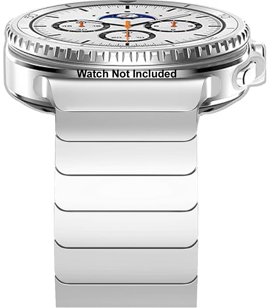 Zitel No Gap Metal Band Compatible With Samsung Galaxy Watch 8 (40/44mm), Watch 8 Classic (46mm) Stainless Steel Metal Link Bracelet-picture-10