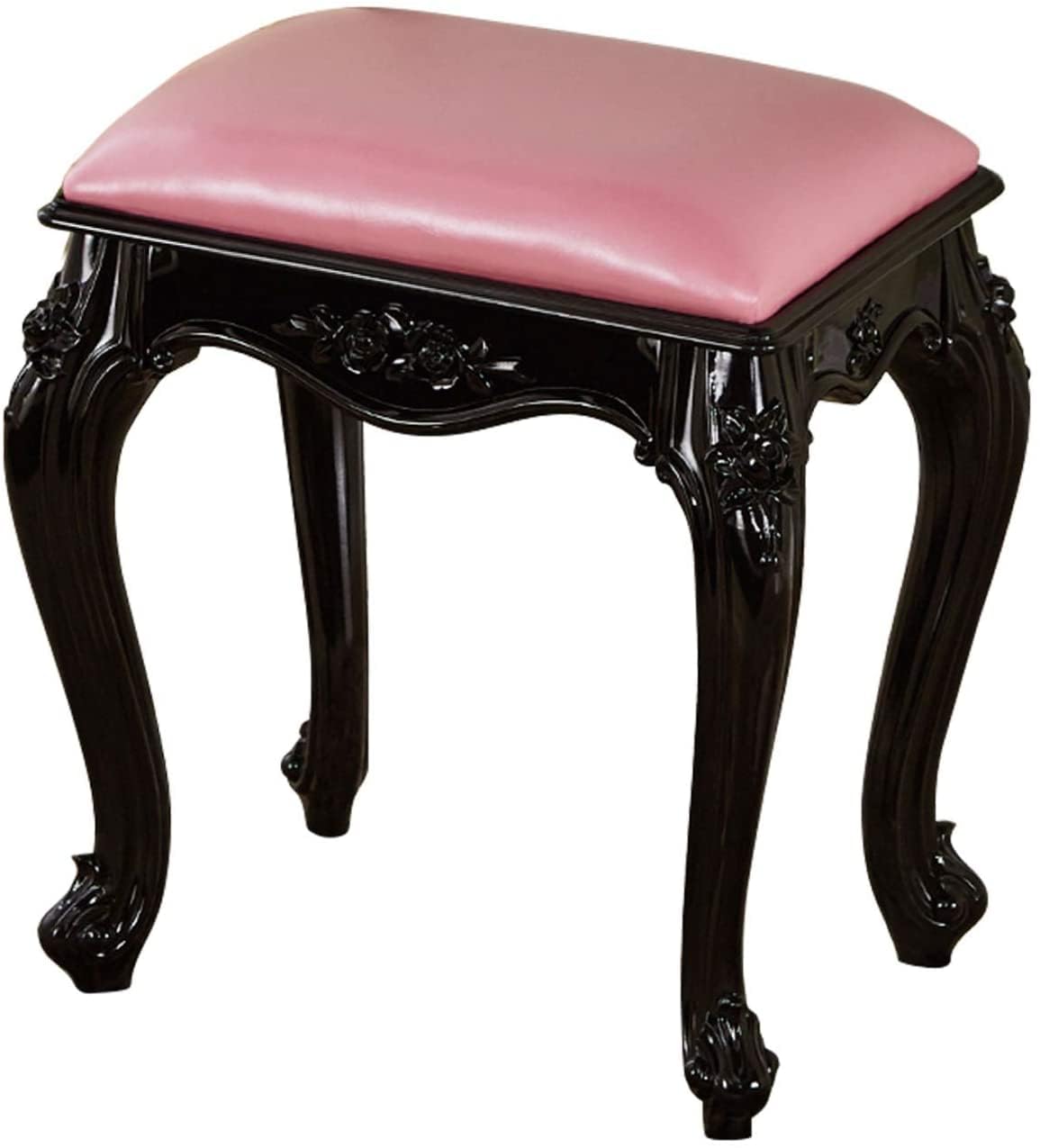 Taburete de tocador acolchado elegante y banqueta de maquillaje con alta capacidad de carga