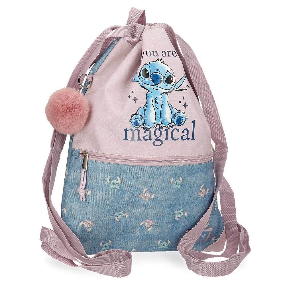 Disney Joumma Bags Stitch You are magical mochilas, mochilas escolares, mochilas infantiles, Incluye pompon decorativo, varios compartimentos
