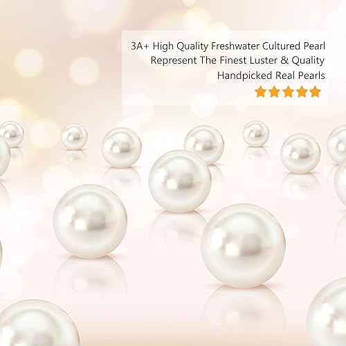 Miniatura 6 de Bunny Necklace For Women 925 Sterling Silver Rabbit Pearl Pendant Love Epoxy Eye With Black CZ Freshwater Pearls Jewelry Gifts For Animal Lover