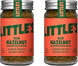 Little's Hazelnut Instant Coffee Twin Pack (2x50g) – Rich & Smooth, Low Calorie, Vegan Friendly