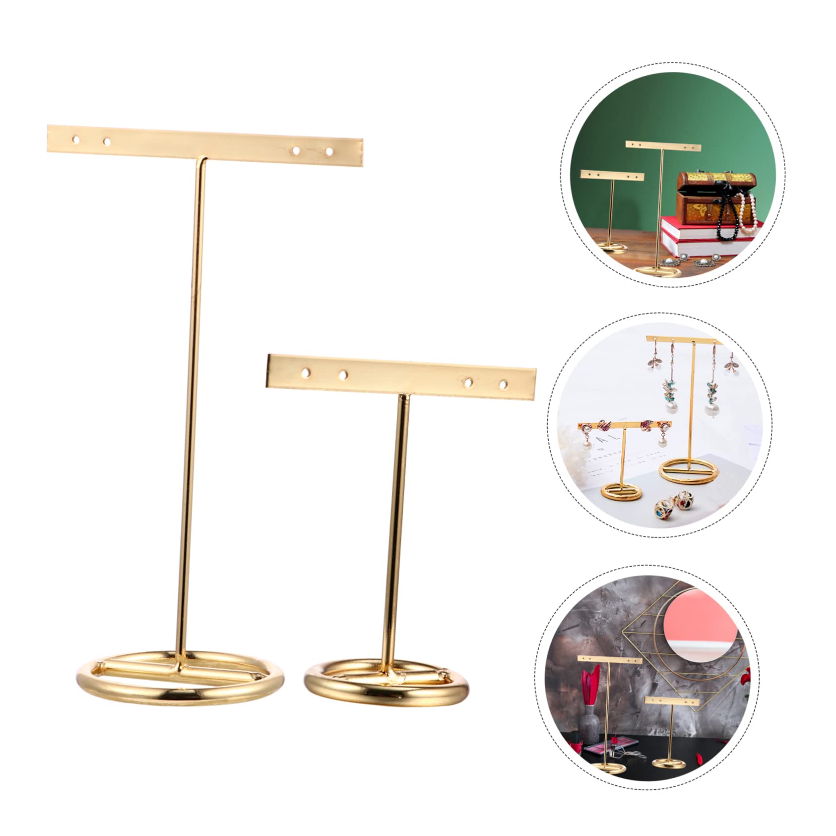 COLLBATH 3 Set Di Espositori Per Orecchini Espositori A T Dimensioni Espositori Per Gioielli Di Moda Robusti Supporti in Ferro Resistenti Allo Sbiadimento Longevità Assicurata 2 Pezzi*3