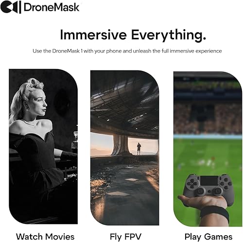 Miniatura 7 de DroneMask 1  Patented Unibody Lens FPV Goggles  Immersive VR Headset for DJI & GPS Drones