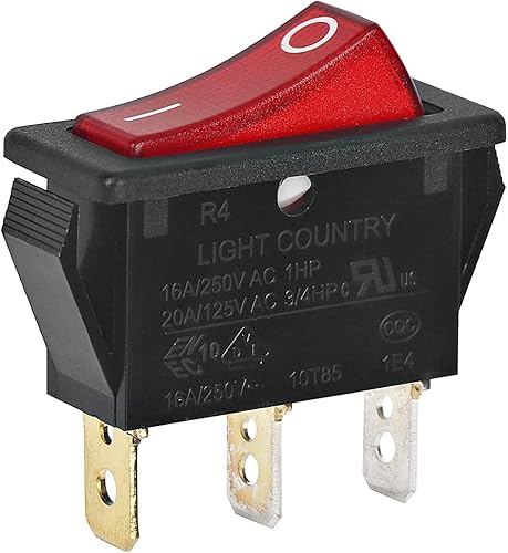 Miniatura 7 de 120927-24 Interruptor basculante de 120 voltios encendido apagado para chimeneas eléctricas FMI Desa (1 PCS)