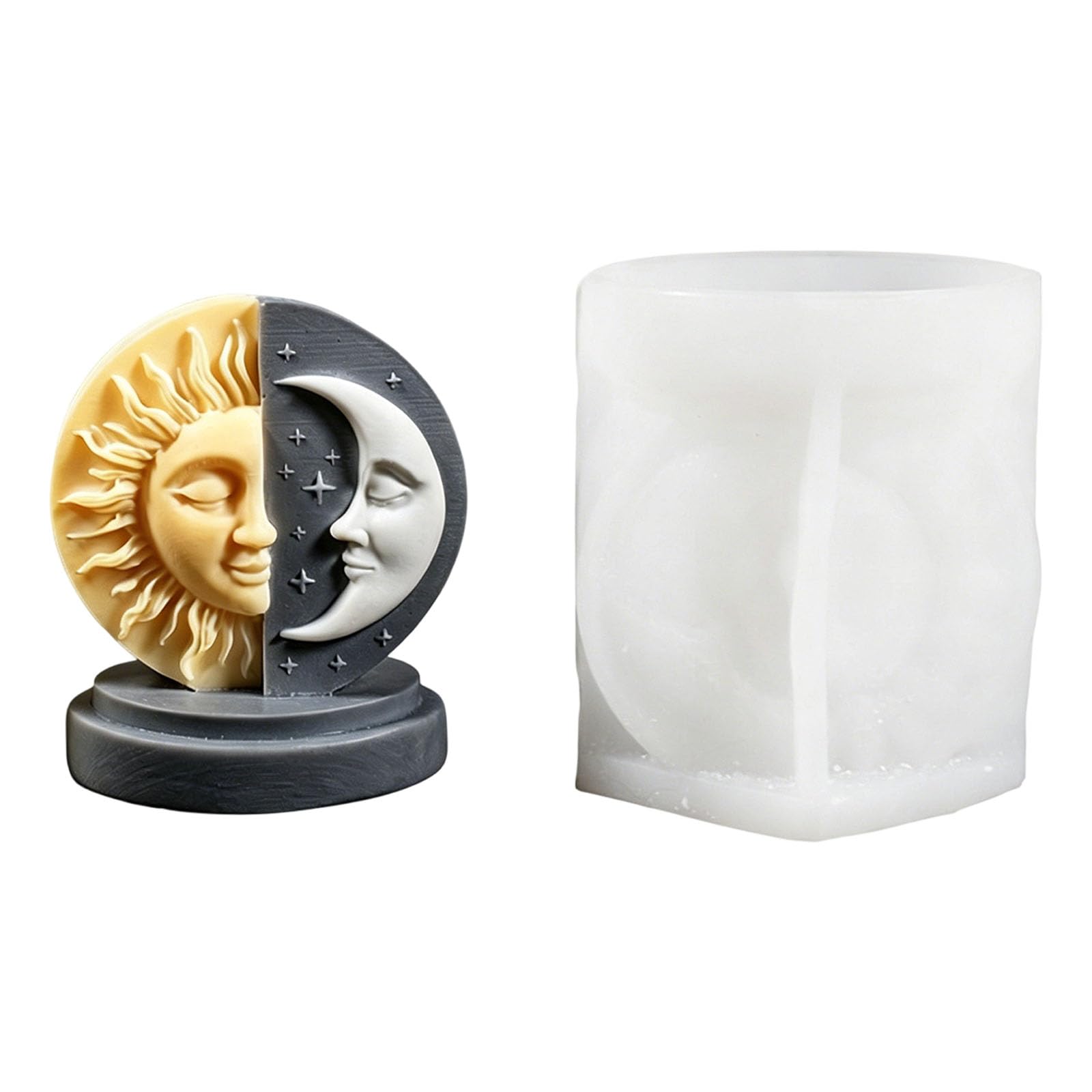 PANGBOER Human Face Silicone Mold for Resin Casting and Soap Making Gypsum Figurine Decoration Resin Casting Making Supplies