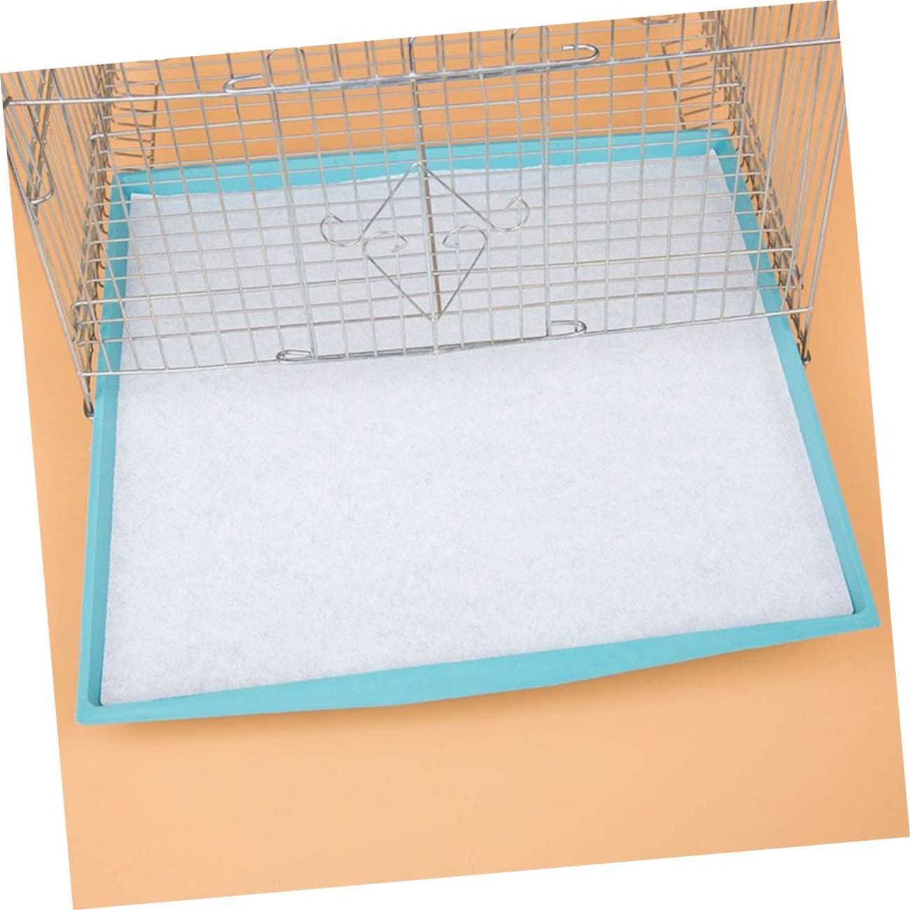 Happyyami 300pcs Bird Cage Mats Disposable Thick Paper Liners for Parrots Canaries and Finches Square Absorbent and Easy to Use Keeps Birdcage Clean