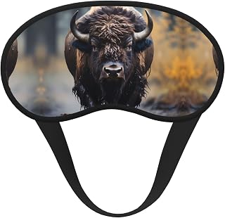 North American Bison Universal Lightweight Eye Mask: Great for Travel, Office Naps and Shift Work. Provides a Comfortable Sleeping Environment