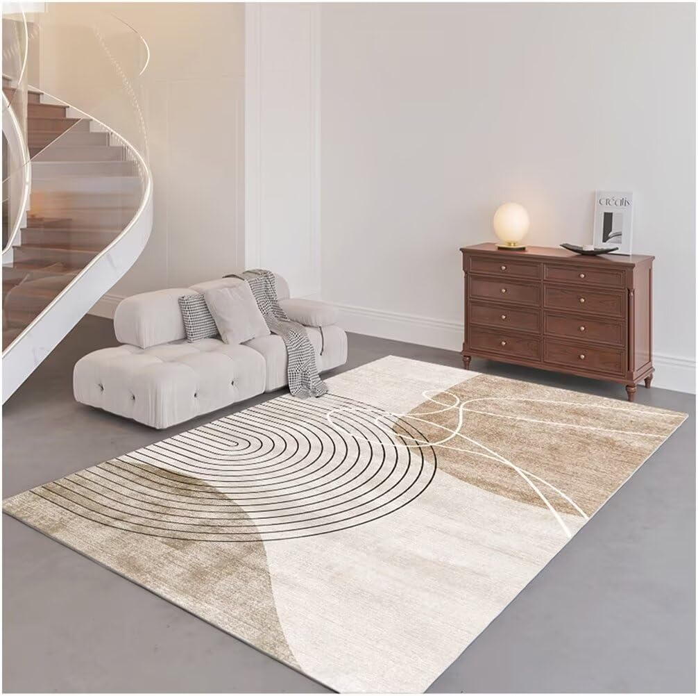 Descente de lit adulte kaki tapis 200x300 cm confortable et lavable