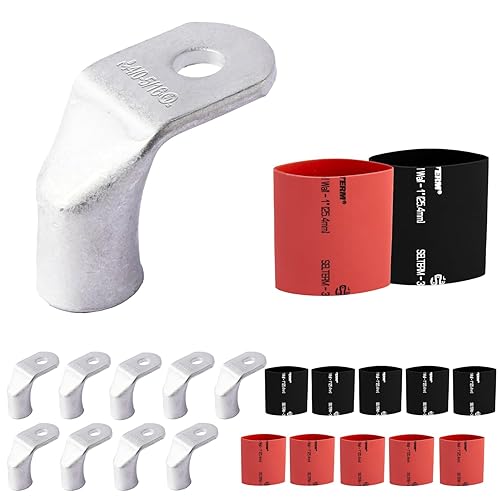 Miniatura 178 de SELTERM - Terminal en anillo de grado marino UL 2/0 AWG 3/8 pulgadas (25 uds) para batería, terminal tubular de cable eléctrico, conector calibre