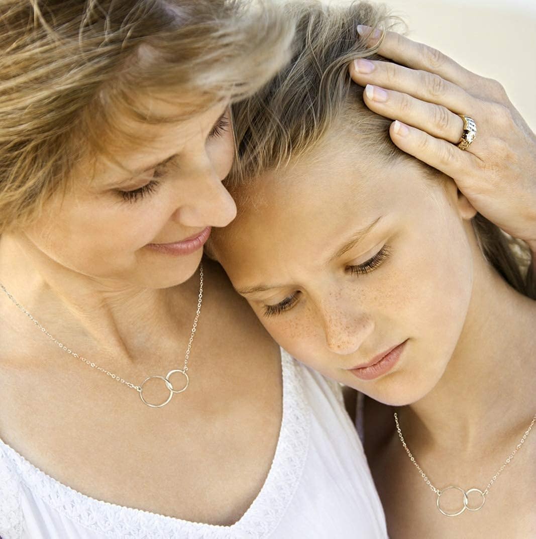 EFYTAL Mother Daughter Necklace 