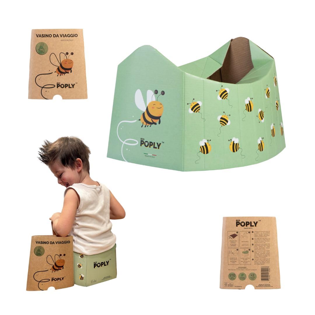 ECO POPLY – Tragbares, wiederverwendbares Reise-Töpfchen für Kinder 1–10 Jahre (1 Stück