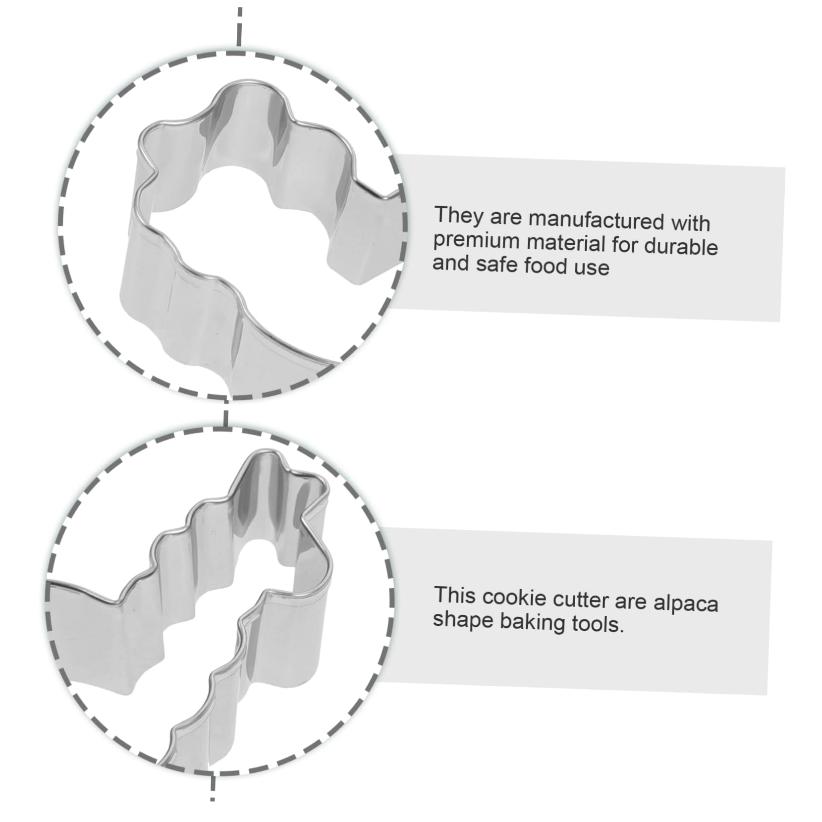 Lot De 4 Emporte-pièces Robustes En Forme Dalpaga En Acier Inoxydable Pour Biscuits Fondants Légumes Plusieurs styles
