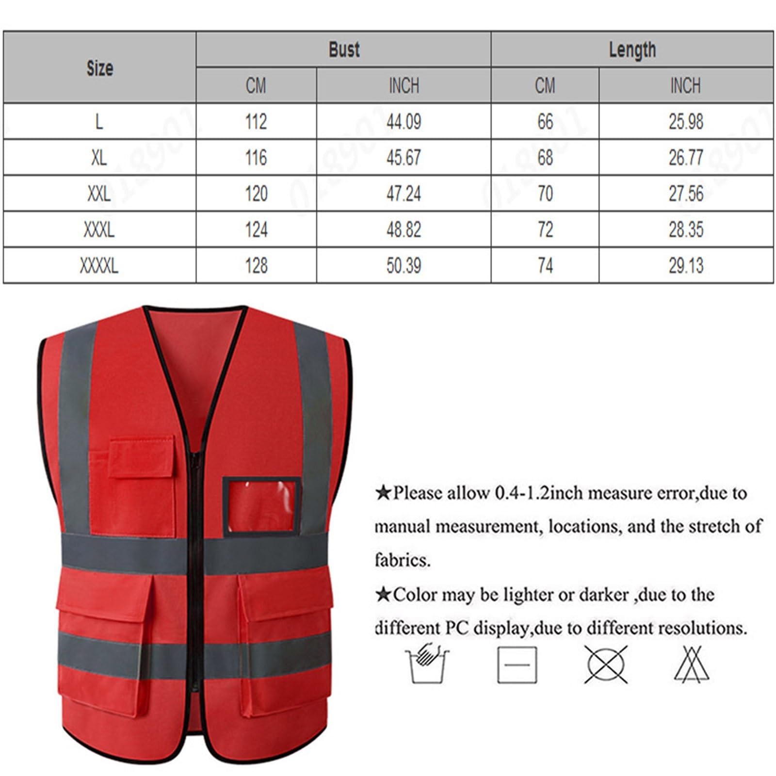 Gilet de Construction réfléchissant en Polyester