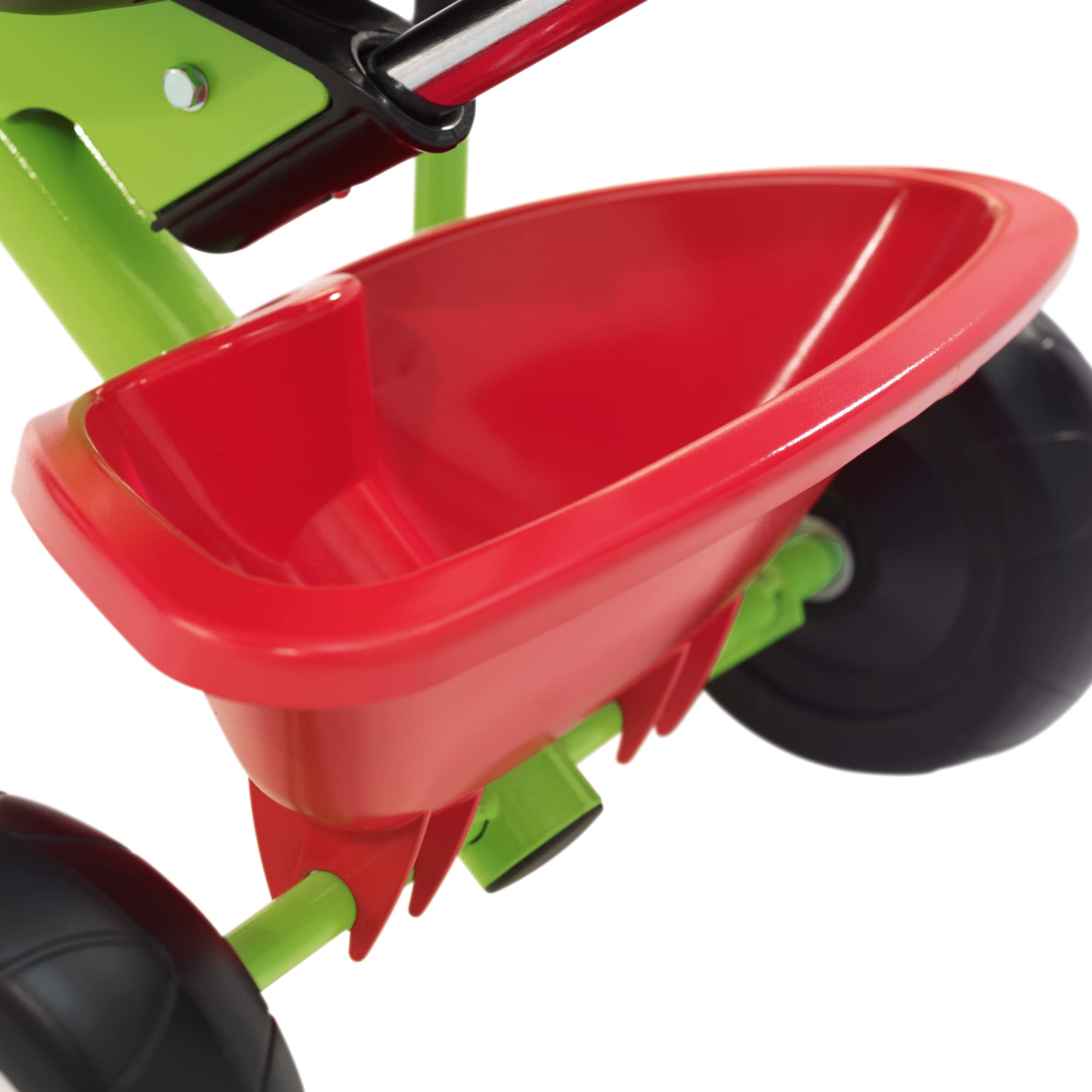 Kettler Funtrike Emma - das coole Dreirad mit Schiebestange - Kinderdreirad für Kinder ab 2 Jahren - stabiles Kinderfahrzeug inkl. kippbarer Sandschale - grün & rot