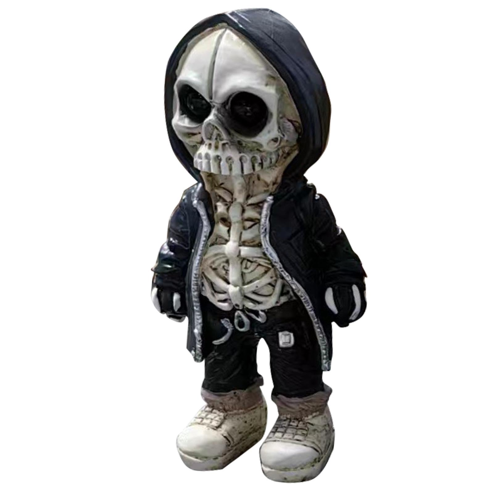 WOTEG Gothic Skeleton Statue,Collectible Halloween Decoration | Cool Home Decoration, Skeleton Collectibles, Skull Resin Statue For Halloween