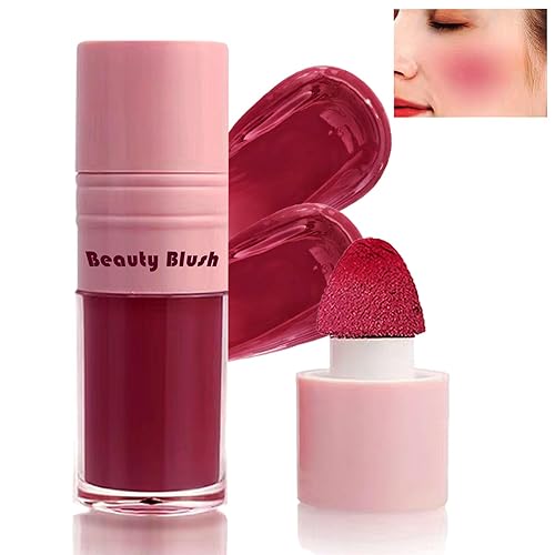 Miniatura 1 de HOSAILY - Rubor líquido para mejillas, varita de belleza líquida con aplicador de cojín, fácil de aplicar, de aspecto natural, de larga duración,