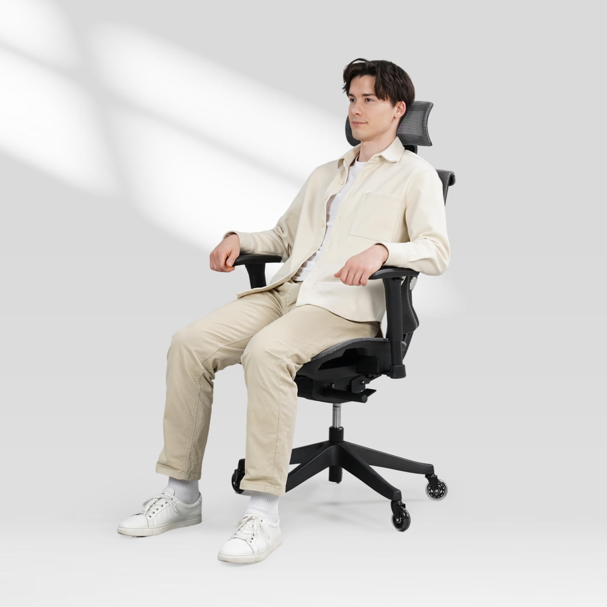 FLEXISPOT Set di 5 Ruote per Sedia da Ufficio, Ruote Silenziose in Gomma 11x22 mm, Rotelle per Pavimenti Duri Parquet Laminato Vinile Piastrelle, Ideali per Sedia da Scrivania e Gaming