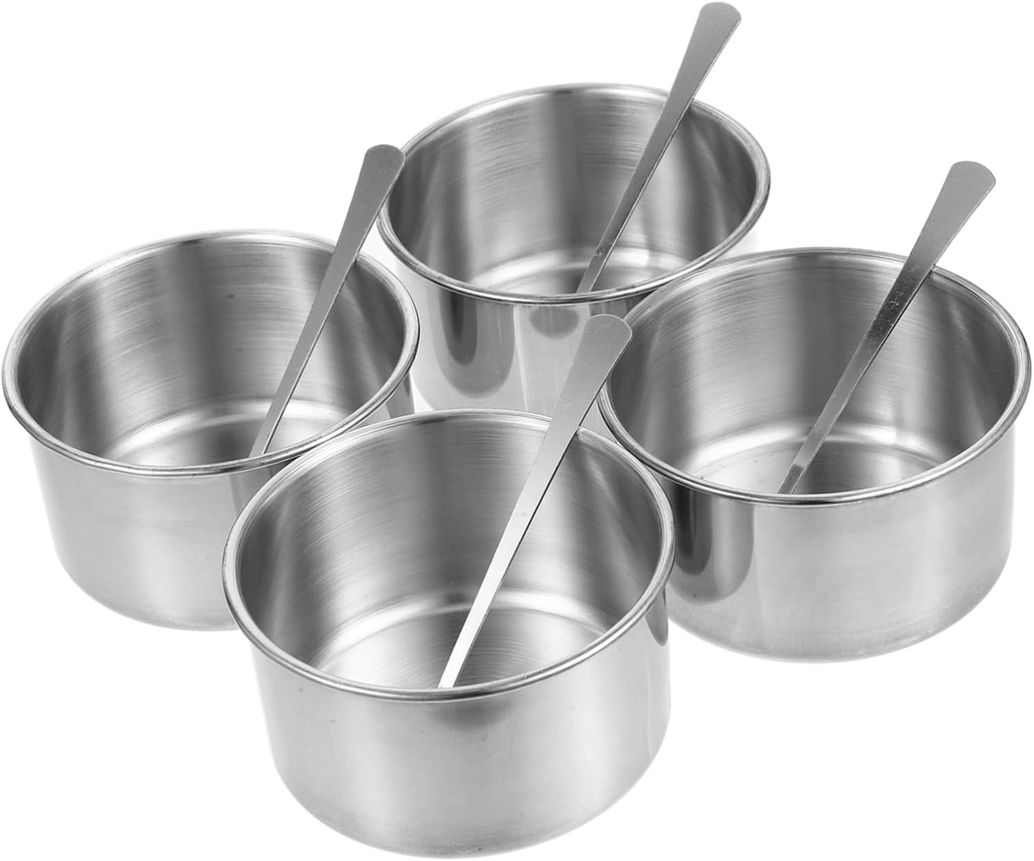 1set Stainless Steel Spice Container Set Compartment Spice Jars Lids Kitchen Condiment Organizer