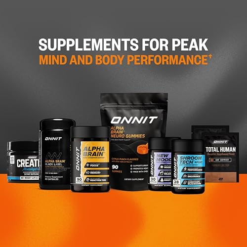 Miniatura 9 de ONNIT Gomitas Alpha Brain Neuro Focus, IGEN - Gomitas veganas probadas sin OMG con omega-3, luteína, zeaxantina y cafeína, suplemento cerebral para