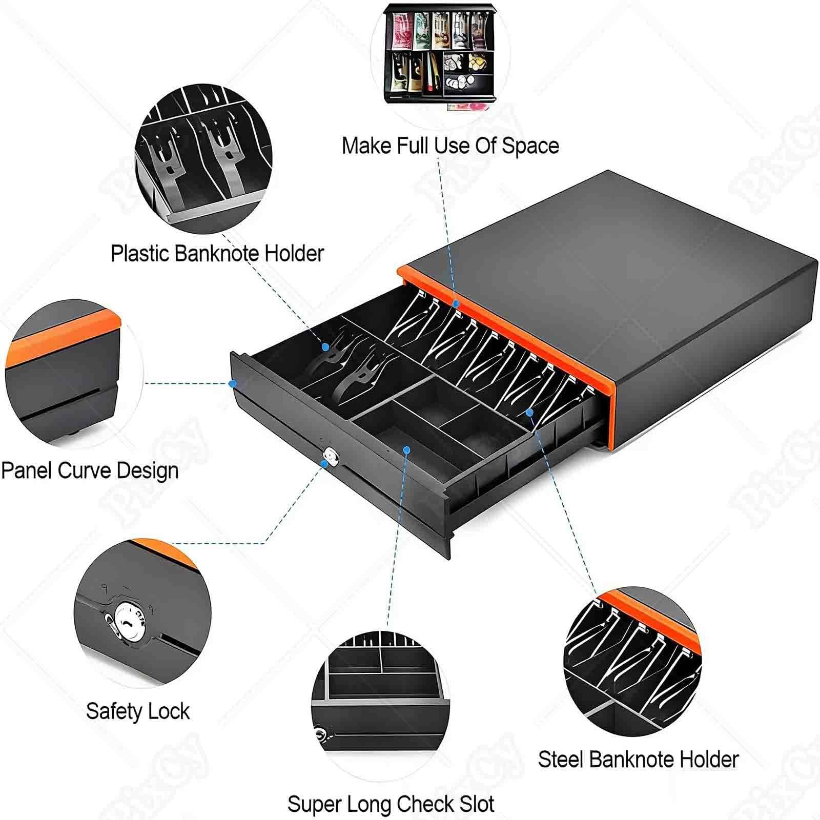 PixCy Cajas Registradoras Comercio,Tpv Comercio Completo,15,6" Touch Screen + 58mm Impresora Térmica + Cajón Automático,Gestión Inventario + Pago Múltiple,Dueños Tiendas/Comerciantes Single