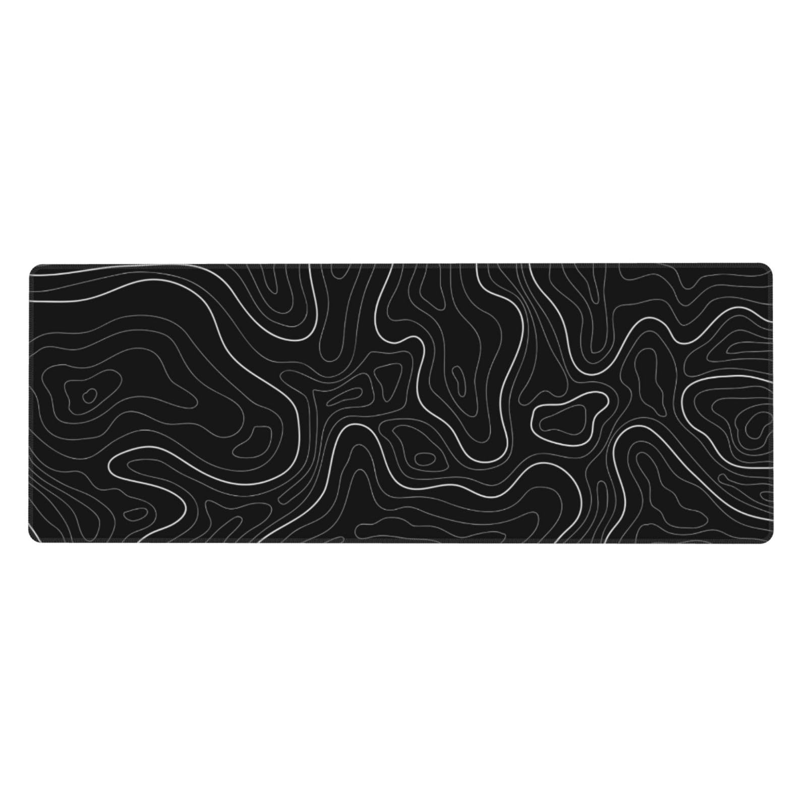 Tappetino Mouse Da Gioco XXL Topografico 40x90 Cm – Bordi Cuciti, Base Antiscivolo, Impermeabile