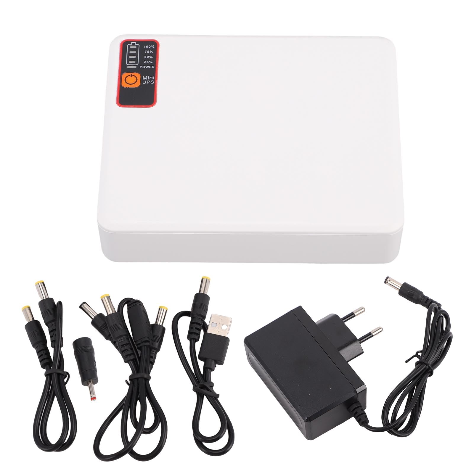 Garosa Piccolo UPS 12000mAh Alimentatore di Riserva con Batteria Durevole per Modem Router Telecamere di Sicurezza Design Compatto da 18 W (Spina europea)