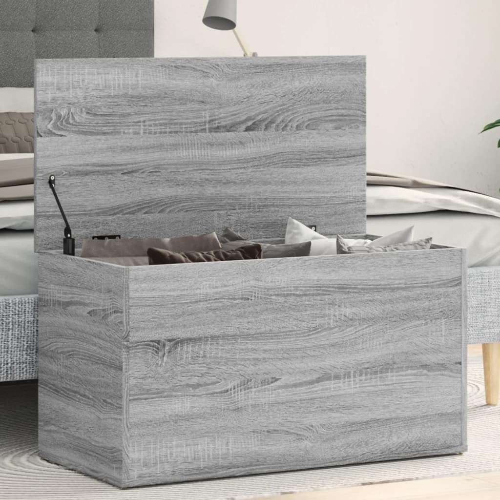 Cassapanca VidaXL Grigio Cemento 84x42x46cm - Legno Ingegnerizzato, Per Salotto, Organizzazione - Foto 12