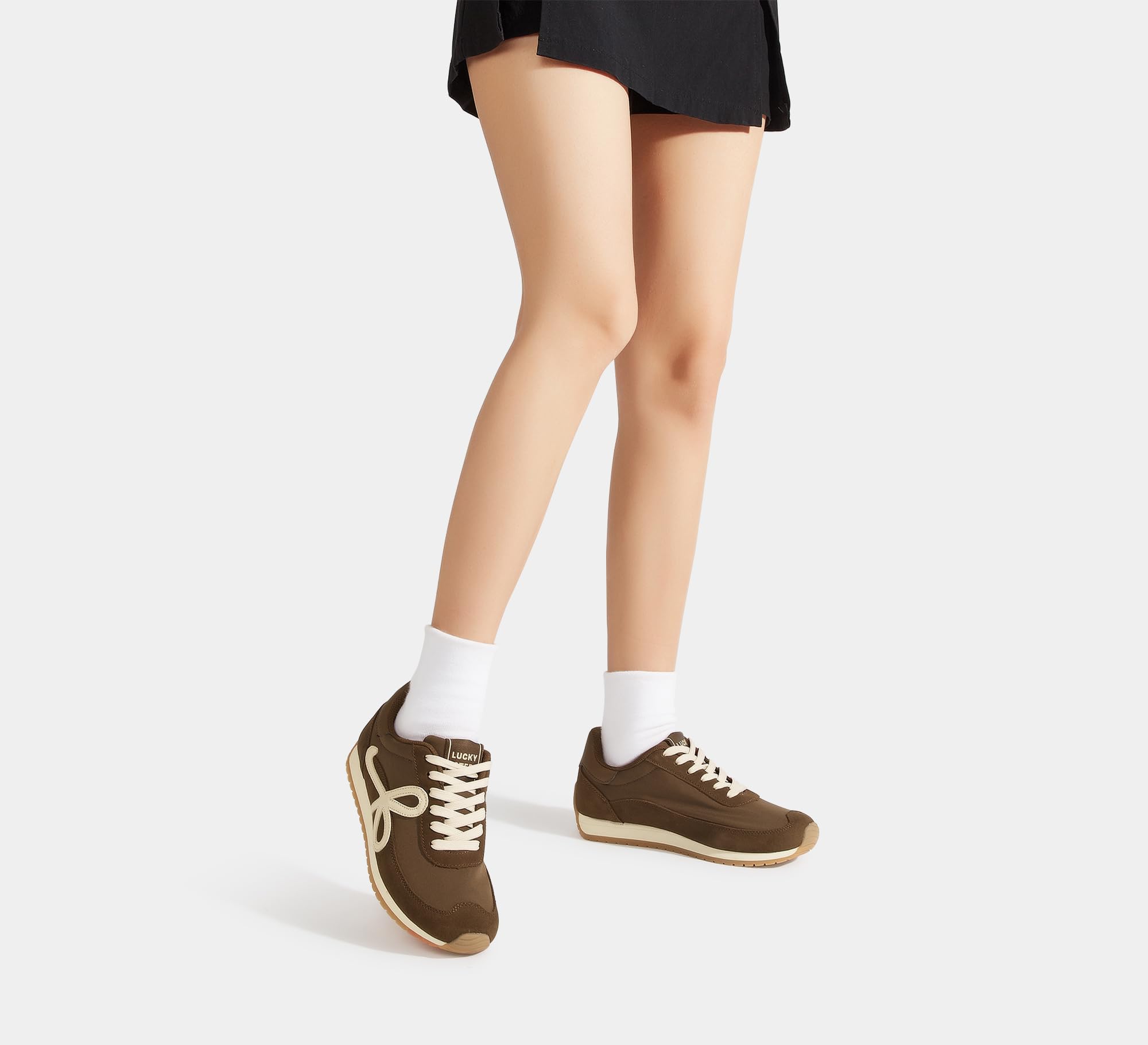 LUCKY STEP Zapatillas Mujer de Moda, Low Top Retro Clásico, Cómodas para Caminar y Running, Estilo Casual