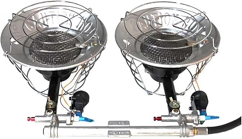 Miniatura 4 de PRINEXE 30,000 BTU Portable Outdoor Propane Tank Top Infrared Heater Double Burner Safety Shut-Off Valve & Tip-Over Switch (Propane Cylinder not