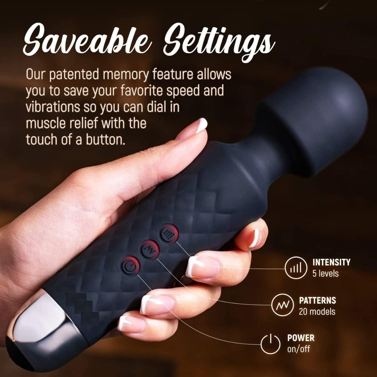 Peponz Personal Electric Body Masagar 20+ Vibration Mode, 1 year warranty, rechargeable, handheld, cordless, waterproof, for women and men (multi) Peponz Personal Electric Body Masagar 20+ Vibration Mode, 1 year warranty, rechargeable, handheld, cordless, waterproof, for women and men (multi)