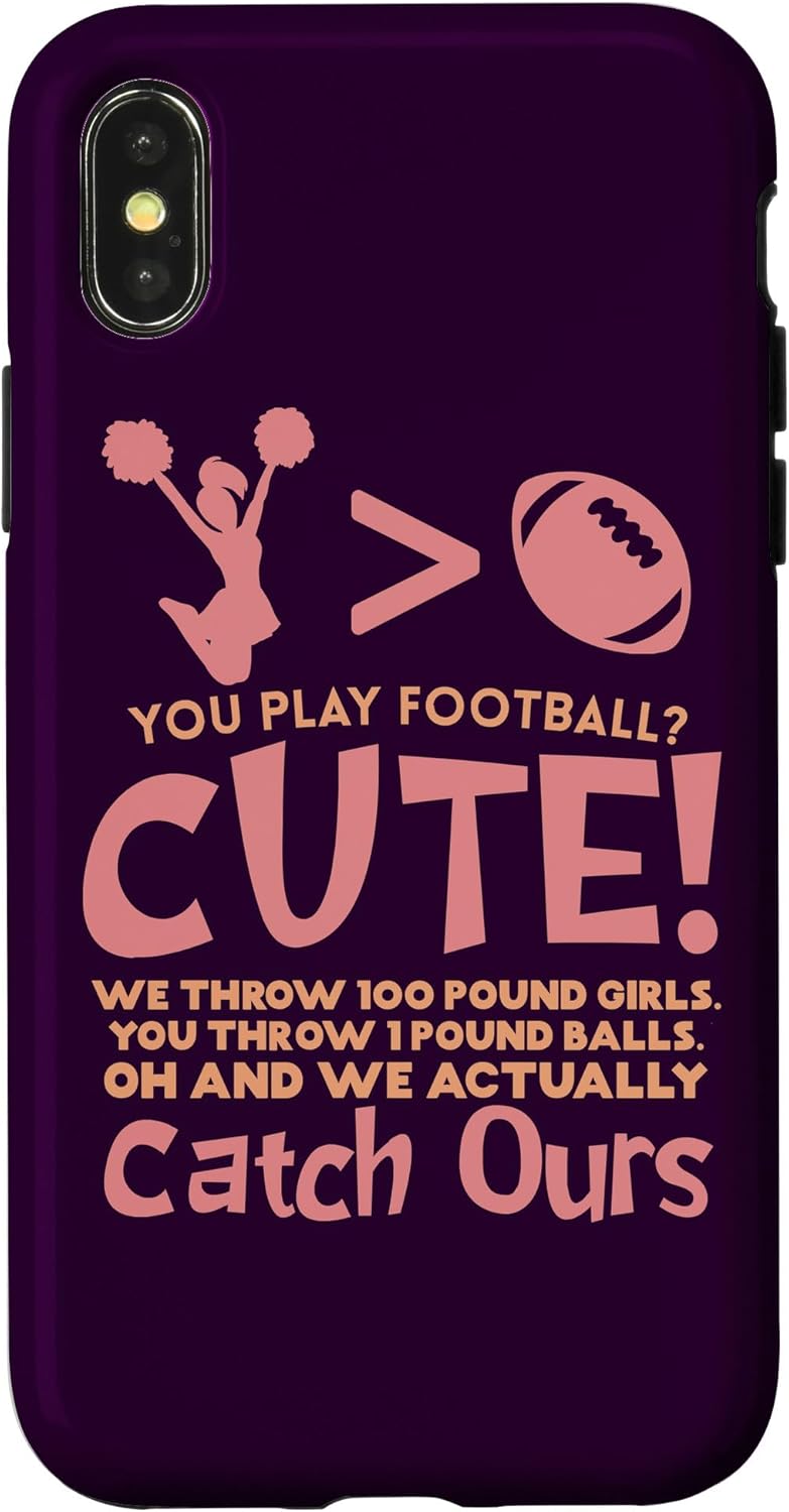 iPhone 13 You Play Football Cute Cheerleading Cheerleader Cheer Quote Case